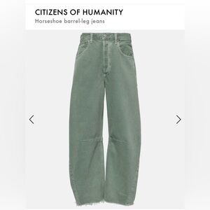 Citizens of Humanity Horseshoe Barrel leg Jean